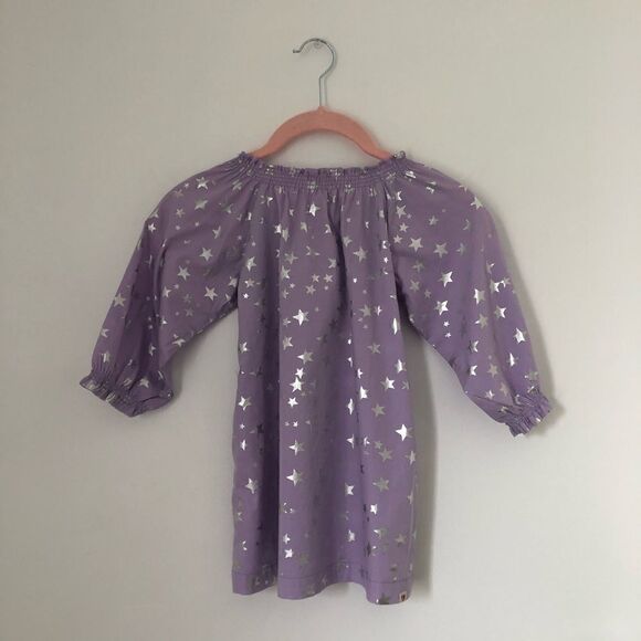 NEW ✨ Hatley Purple Poplin Blouse Scattered 6 - Picture 8 of 8